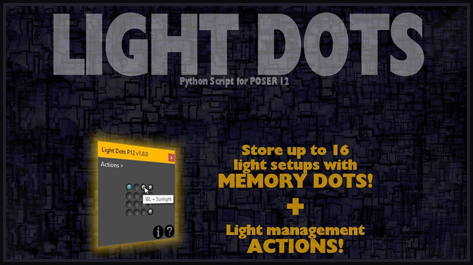 Light Dots for Poser 12